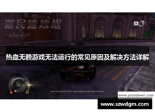 热血无赖游戏无法运行的常见原因及解决方法详解